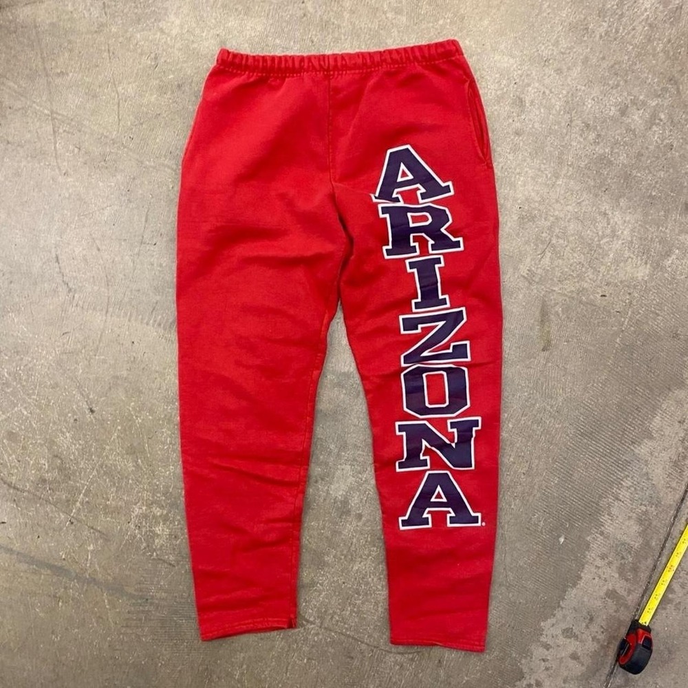 Vintage Y2K Arizona Wildcats Jerzees 2000s Red Sweatpants Size Small